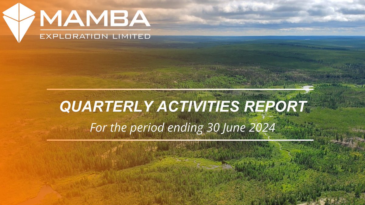 We're pleased to release our June 2024 Quarterly Activities Report to shareholders — read it here: tinyurl.com/st6fwn77

#M24