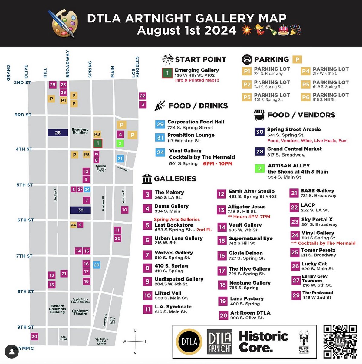 downtown_la's tweet photo. Experience DTLA ArtNight this Thursday!
Wander through galleries, enjoy exhibitions & engage w/ interactive installations. https://t.co/DOtbDFjzKv
ποΈ August 1st 6pm-10pm
π Recommended Start: Emerging Gallery 125 W 4th #102
#ArtGallery #DTLA #LAArtScene #SupportLocalArtists https://t.co/y6Zp96fBXW
