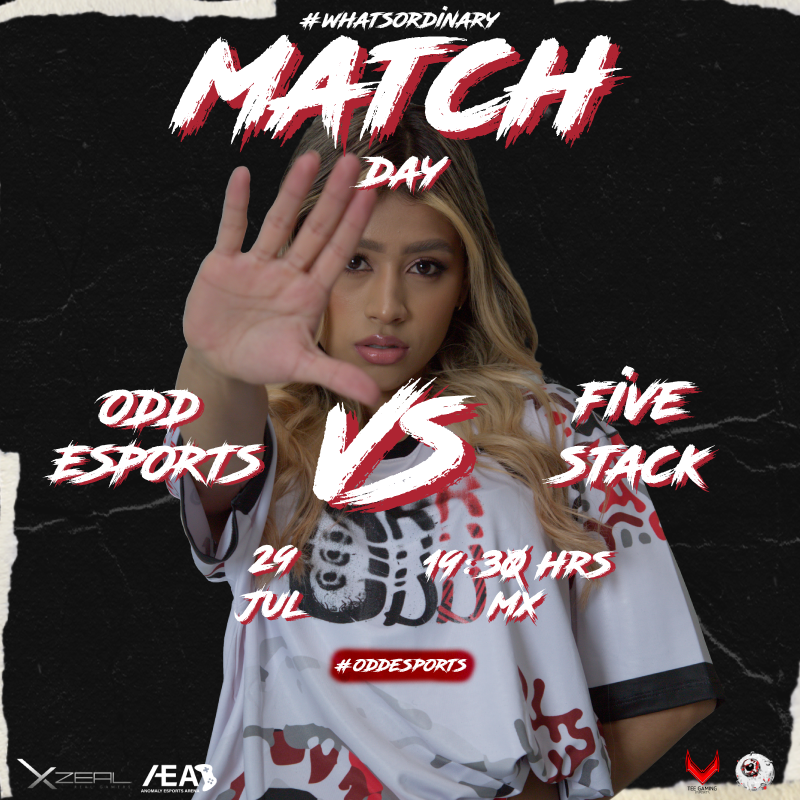 odd_mx's tweet photo. #MATCHDAY en la  #XzealContenders patrocinada por @XZEAL_GAMING &amp; AEA✨📷@FiveStack_5 📷

Hoy en un juego vs #FIVESTACK le deseamos lo mejor a nuestro oponente 👊

⏰ 07:30pm 
📺 https://t.co/1W4yX7RB2b 

#GODD #WhatsOrdinary https://t.co/lO9W2F4fSW