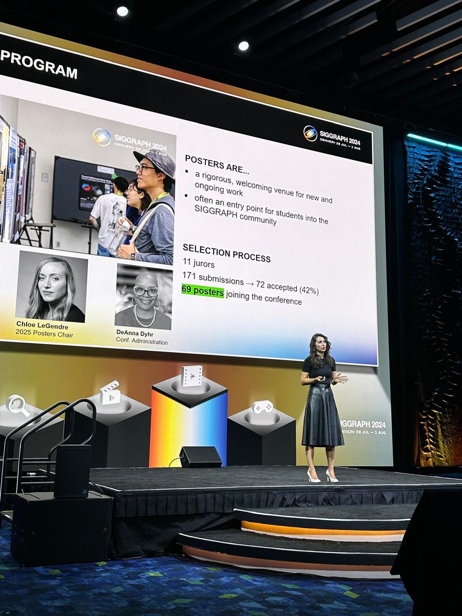 alexiiion's tweet image. What a fantastic #SIGGRAPH2024 !! Amazing papers, keynotes, art, e-tech, … AND Posters! Do not miss out on chatting with the brilliant poster contributors. Here are some highlights: youtu.be/mLRL3dq1DrU?si…
@siggraph