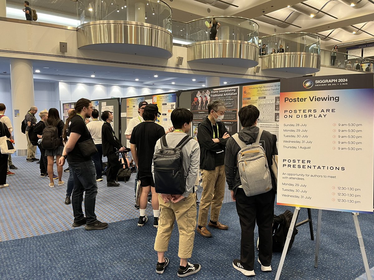 alexiiion's tweet image. What a fantastic #SIGGRAPH2024 !! Amazing papers, keynotes, art, e-tech, … AND Posters! Do not miss out on chatting with the brilliant poster contributors. Here are some highlights: youtu.be/mLRL3dq1DrU?si…
@siggraph