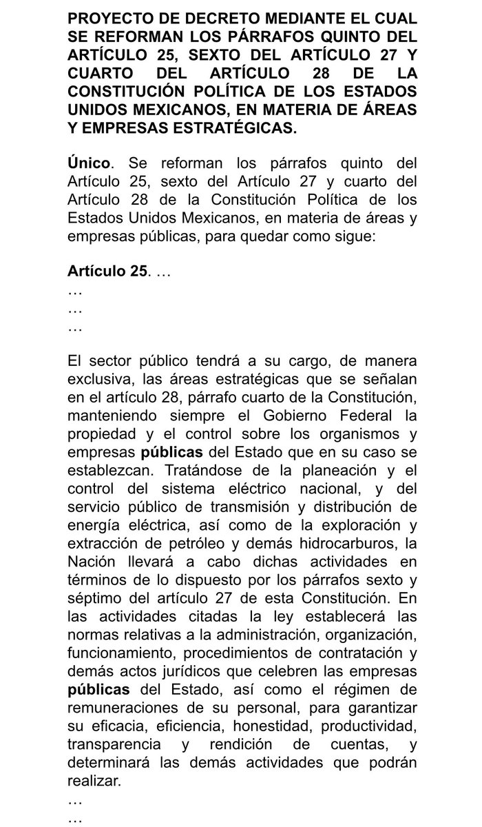letroblesrosa's tweet photo. ‼️EXTRA EXTRA‼️ Sin cambiarles ni una coma, Morena en @Mx_Diputados ya tiene 18 dictámenes de reforma constitucional.

* Militarización de la @GN_MEXICO_ 
* Desaparición de organismo autónomos como @INAImexico @IFT_MX @cofecemx 
* Y regresar a @CFEmx y @Pemex como empresas paraestatales y dominantes en el mercado.
Vean los detalles.
