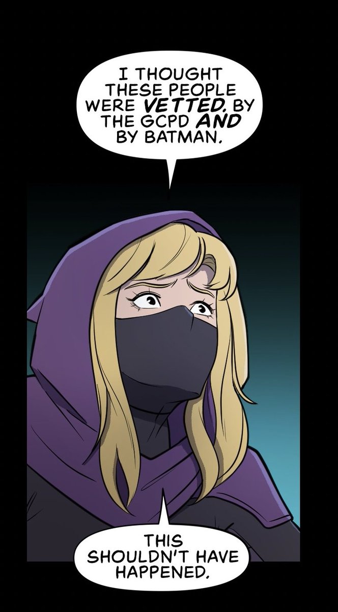 doylefangirl's tweet photo. Stephanie Brown in episode 121 of the Batfam webtoon. https://t.co/DtEzLmBB1m