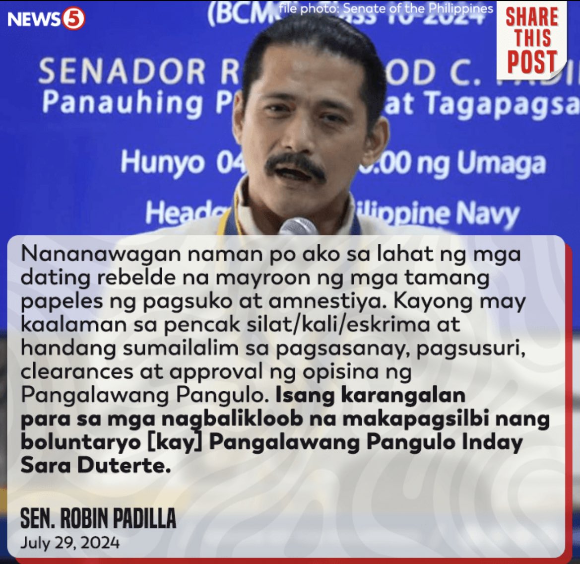 arthurXadvocate's tweet photo. This must be the third time, but I will repeat— Senator Robin Padilla must be the dumbest Senator the Philippines ever had. https://t.co/Mmhzyo4ye1
