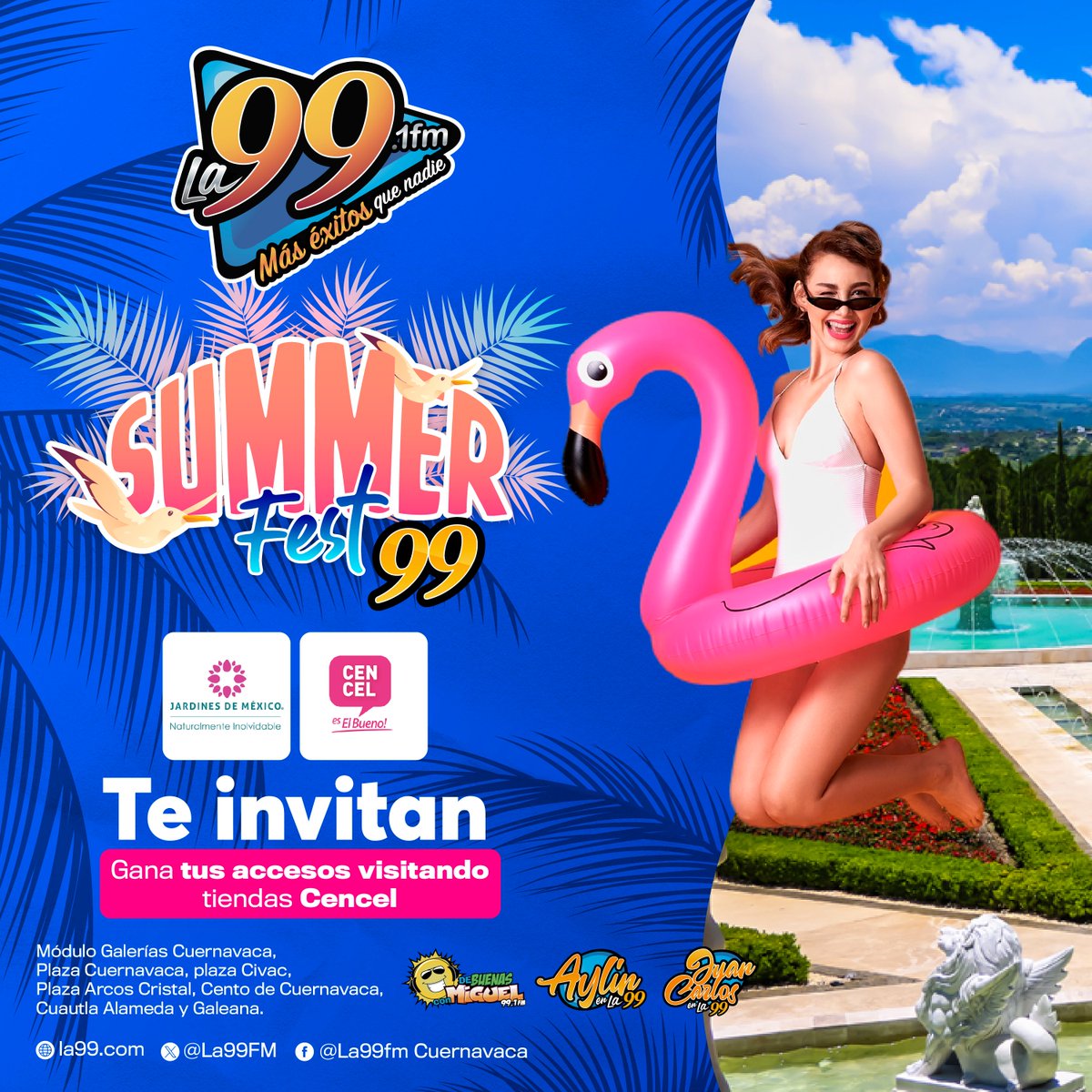DiariodeMorelos's tweet photo. 🎉 ¡Visita las tiendas Cencel y adquiere tus accesos para el evento del año! ¡No te lo pierdas! 🌟 Ven y vive la experiencia. 🚀
#Cencel #La99 #JardinesdeMéxico https://t.co/HW284qanLP
