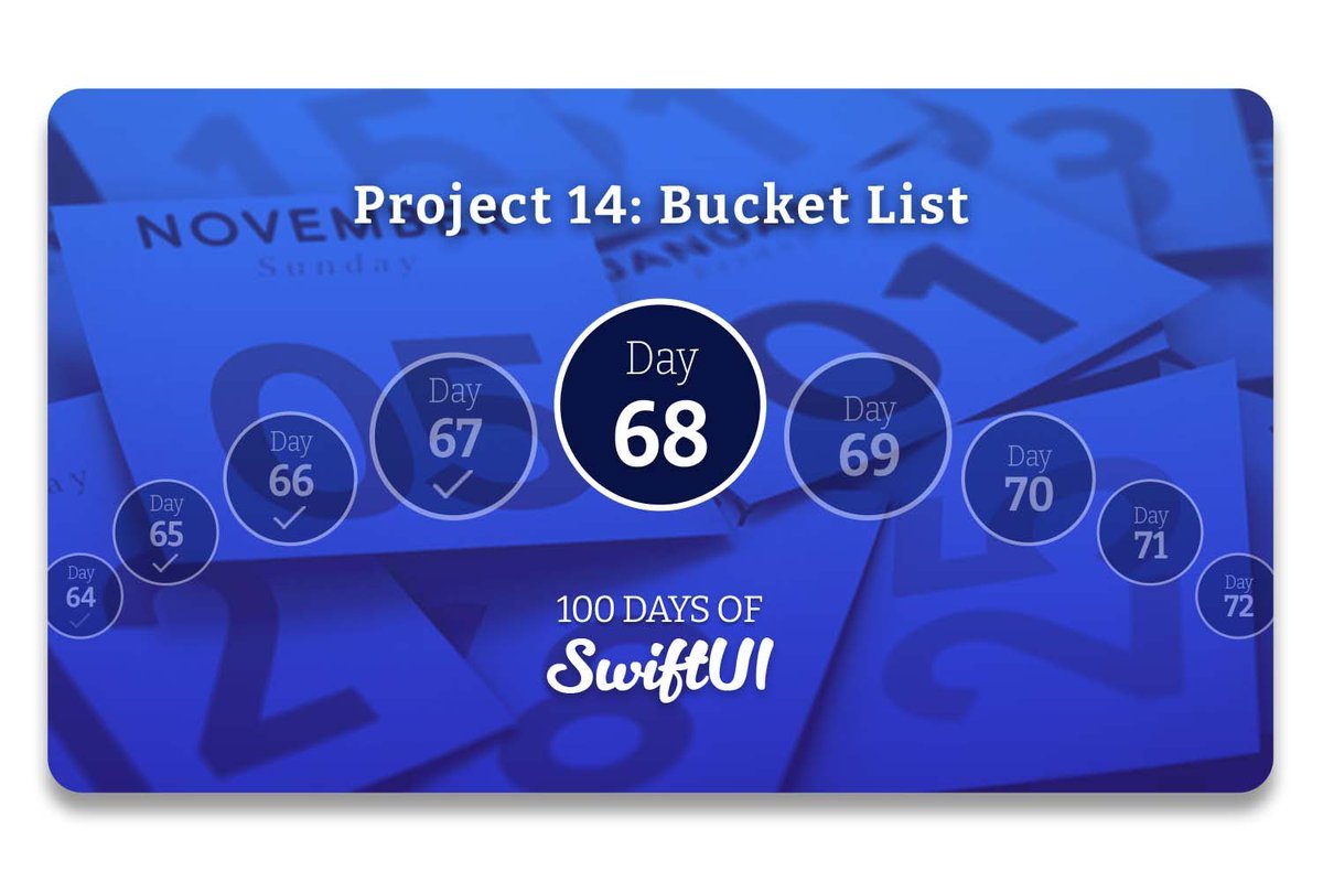 Day 68 ☑️

#100DaysOfSwiftUI <a href="/twostraws/">Paul Hudson</a>