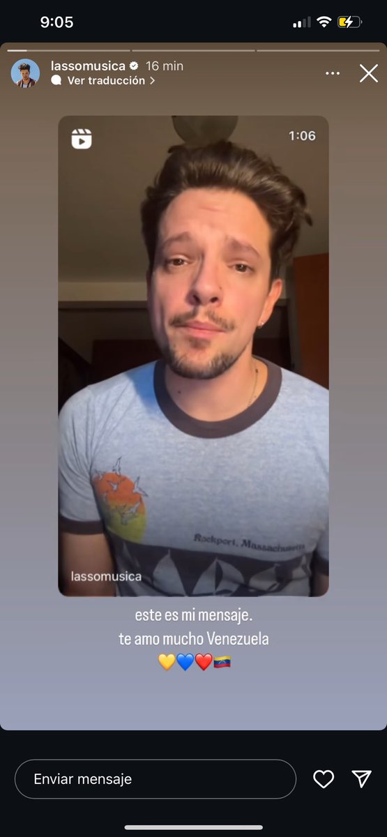 - Lasso:

De los pocos cantantes que no le ha dado el culo al gobierno, siempre ayuda a los más necesitados en Venezuela y acaba de comunicar un mensaje conmovedor en sus redes sociales.
