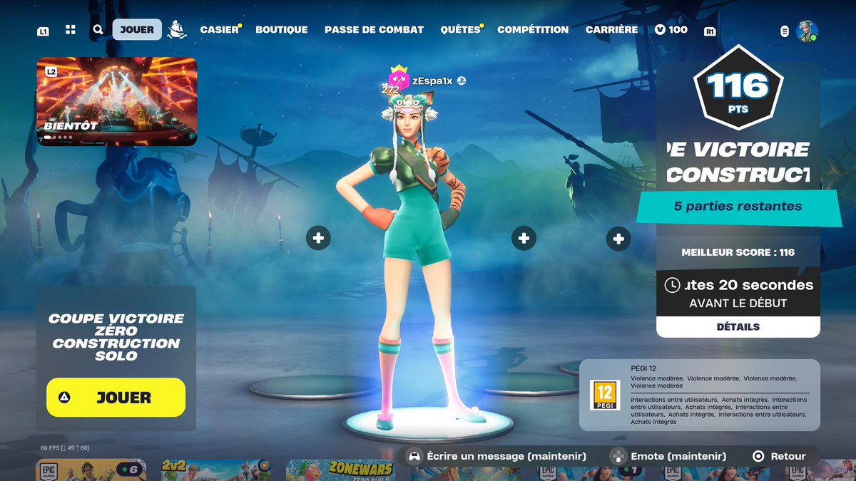 EspaFN's tweet image. Already qual in ZB NAE