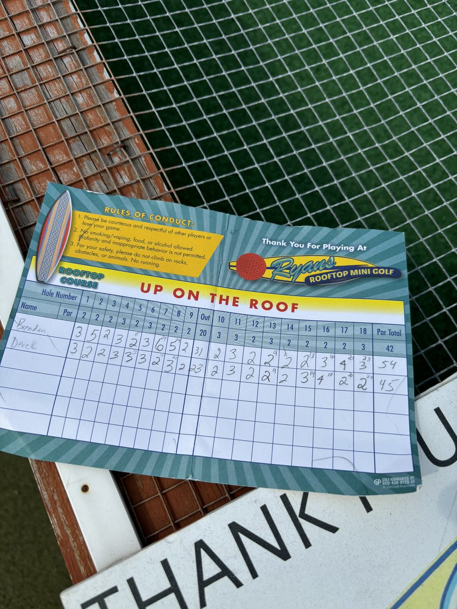 DHooverBeetFCPS's tweet image. Am I the only one who looks at each hole as a math problem/calculation when playing miniature golf. Oh and I of course won. #MathProblems #MinatureGolf #AlwaysLearning #MathTeacherAt❤️