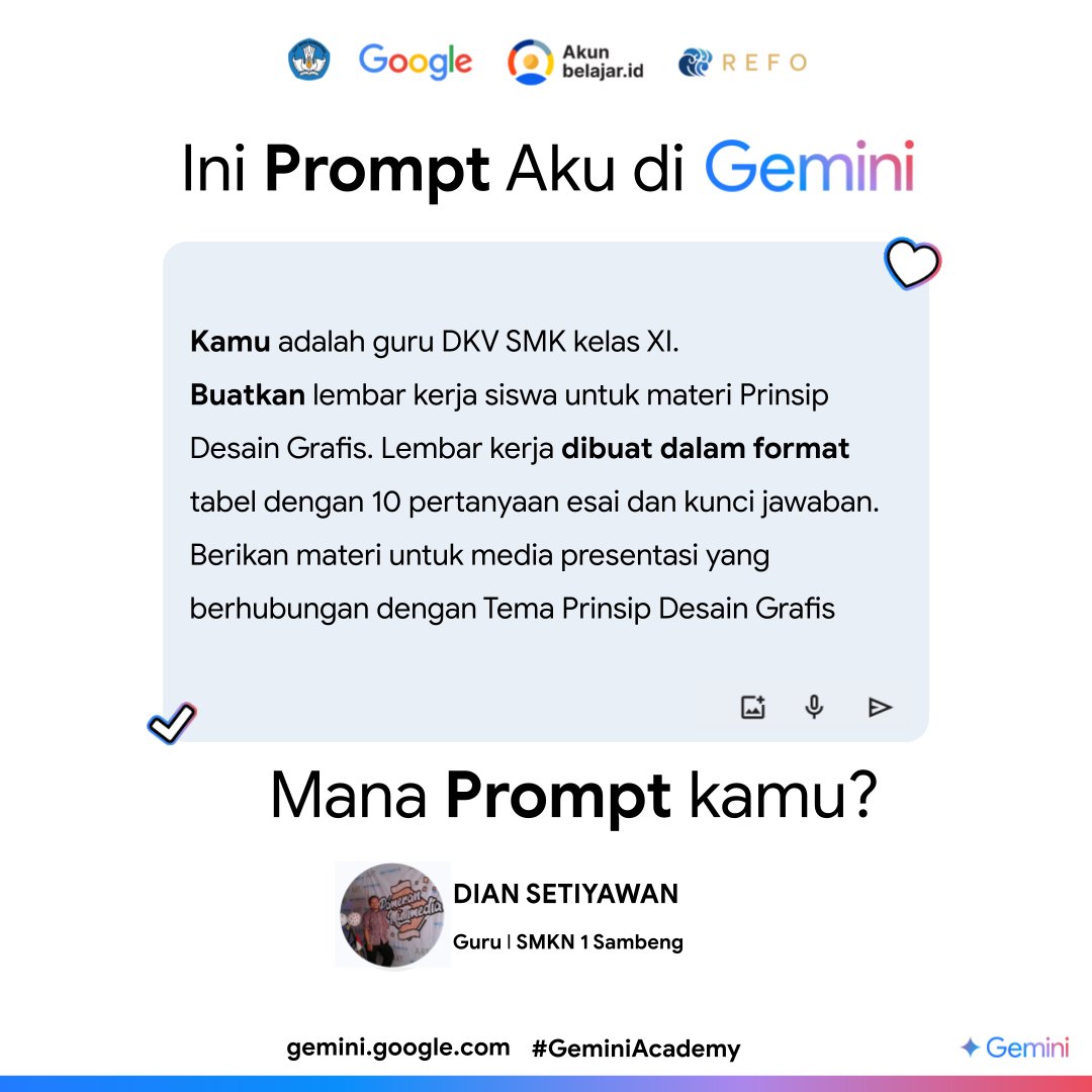 diean_se_ID's tweet photo. #GeminiAcademy  @refoindonesia @googleindonesia https://t.co/r4Hw0sO0Op