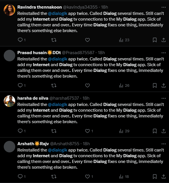 nuuuwan's tweet image. Not only did "they" tweet the identical post, but they have handles in the same format - Sri Lankan name followed by 4-5 digit number. 

cc: @ElonMusk  @lindayaX @X  @Support 

#Bots #TwitterBots #Spam