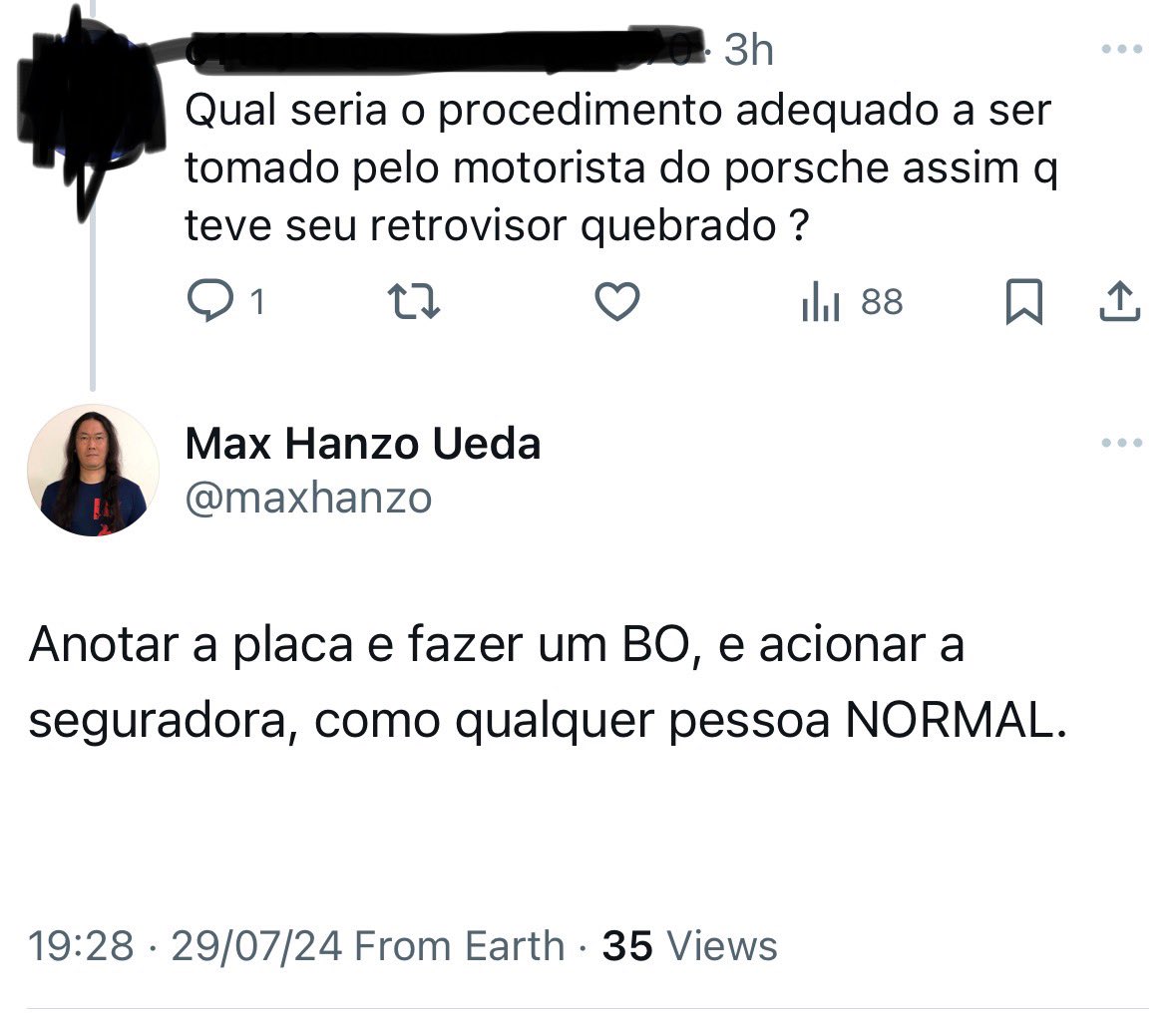 maxhanzo's tweet photo. Vejam a que ponto chegamos nesse episódio do Assassino do Porsche… O sujeito faz uma pergunta de um negócio BÁSICO DEMAIS! A sociedade Faria Limer é doente! #farialimer #farialima #assassinodoporsche #porsche #saopaulo #sp #psicopatas https://t.co/SIdjwtyrBU