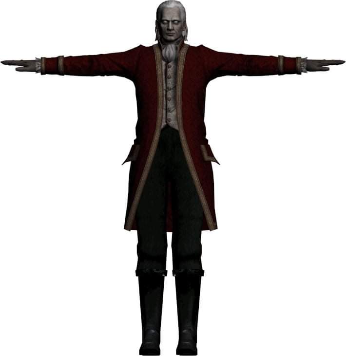RE_Virus's tweet photo. Extrahiertes Oswell Spencer Modell aus der RE4 (3.5) Beta. Nicht nur das Gesicht erinnert stark an Osmund Saddler, auch der Name ähnelt:

Oswell Spencer 
Osmund Saddler

#devilmaycry #ResidentEvil4 #residentevil4beta #oswellspencer #osmundsaddler https://t.co/HNaPQSUCUG