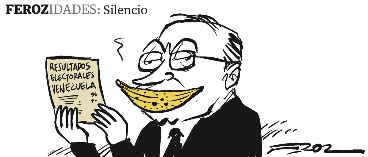 #Ferozidades'Silencio'  Una caricatura de
<a href="/ferozfer/">Feroz</a> para este  #Martes