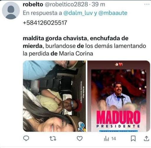 Seño Fiscal <a href="/TarekWiliamSaab/">Tarek William Saab</a> así actúa la derecha fascista arremete contra una niña menor de edad exponiendola al escarnio público solo por el hecho de publicar un apoyo al Presidente Electo <a href="/NicolasMaduro/">Nicolás Maduro</a>. Justicia