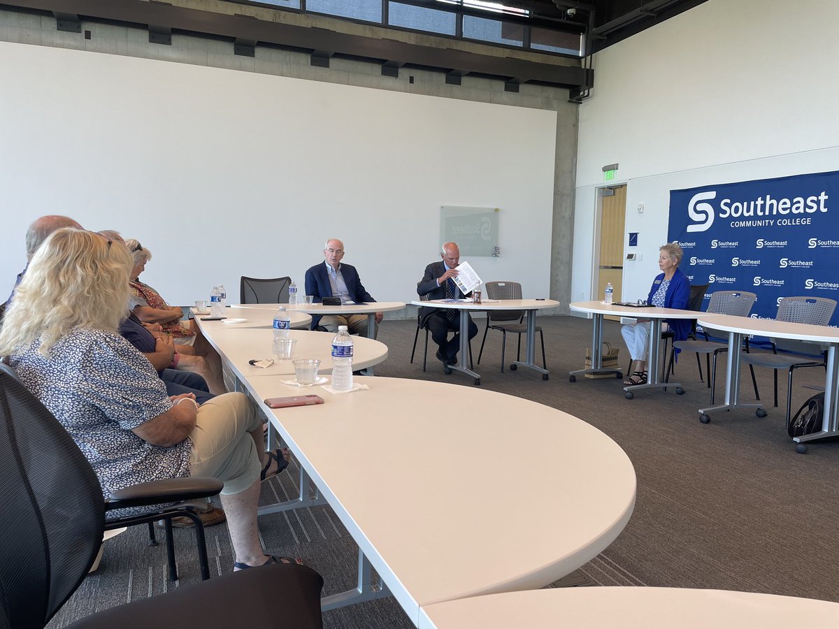 Wrapped up our swing through Southeast Nebraska today with a visit to the <a href="/SCCNeb/">SCCNeb</a> Beatrice campus to see new student learning facilities &amp; talk about working together to support all Nebraska students on the path to a college degree. Thank you President <a href="/IllichPaul/">Paul Illich</a> for hosting us!