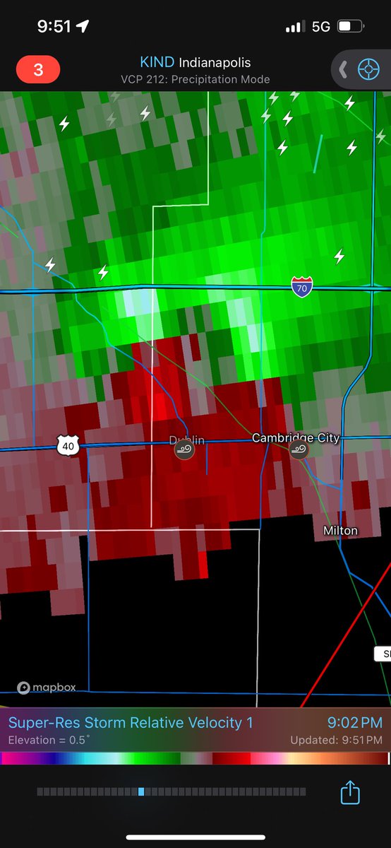Update: Didn’t see much, a good wall cloud and some crazy double couplets on radar