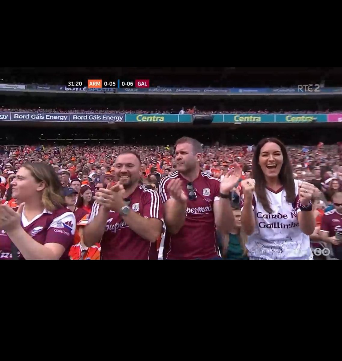 The emotional rollercoaster that is an #AllIrelandFinal - thanks <a href="/RTEgaa/">RTÉ GAA</a> for capturing our big heads on the Telly as we experienced the highs and lows. 

Although it wasn’t Galways day, was worth flying home from New York. Nothing beats being there! Grateful to be a Gael. 💚 #GAA