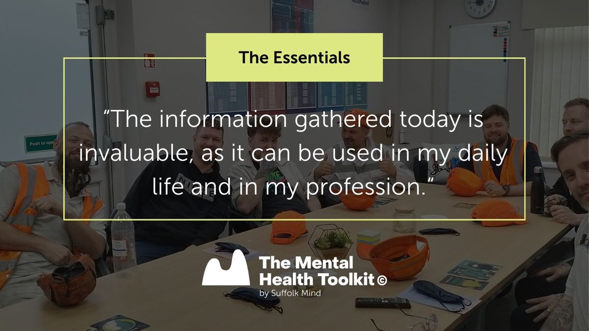 We get a lot of feedback telling us that The Essentials works for both people's professional and home life. 💛 

The idea is to equip you with the tools you need to help you better meet Emotional Needs wherever you are.

Dates are available in September: thementalhealthtoolkit.co.uk/course/the-ess…