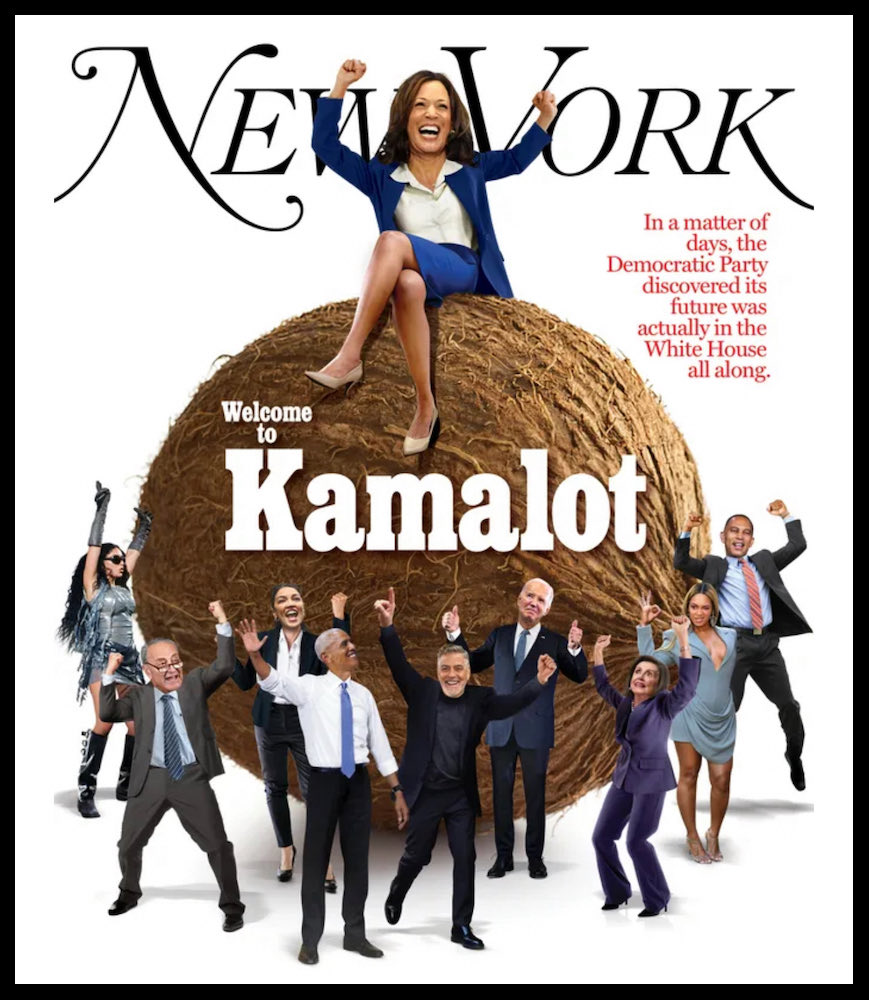 kangaroos991's tweet photo. Drop a 💙 if you love this new cover on New York Magazine! 

#WelcomeToKamalot #Kamala2024 💙 https://t.co/o8KsKXgUbR