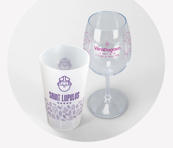 Personalización de vasos y copas reutilizables | drestudio.es