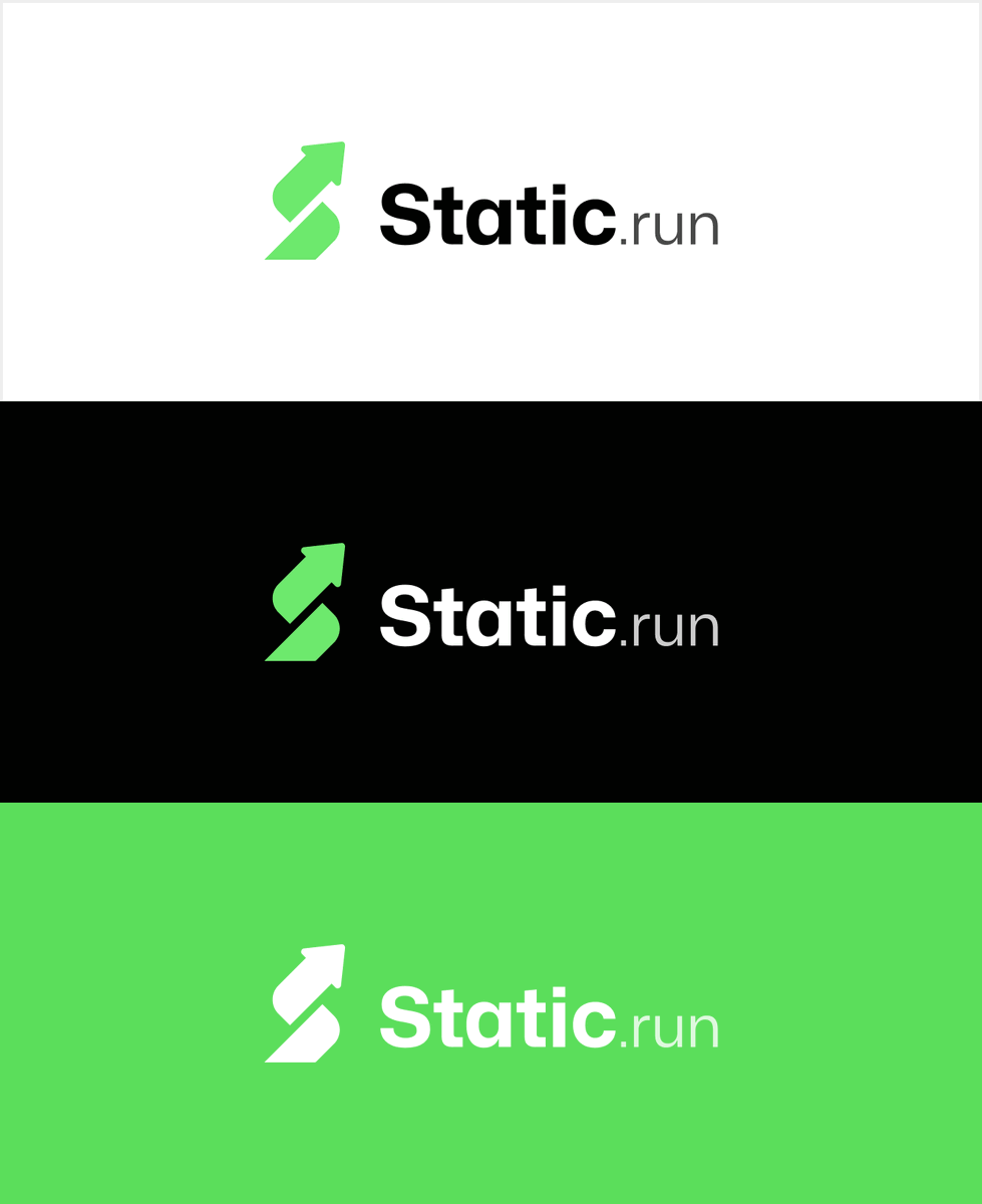 Excited to unveil the logo for our brand new project 🥳 — <a href="/staticrun_/">Static.run</a> 

Check it out and let me know your thoughts 💭