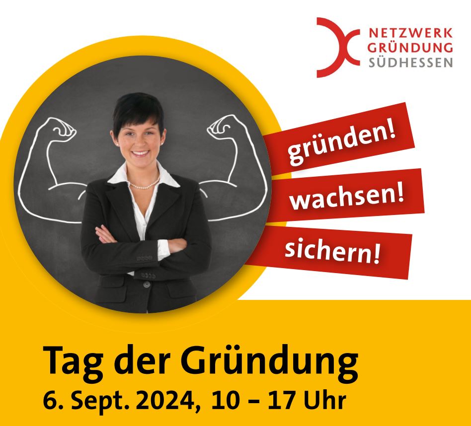 Am 6.9.24 lädt das #NetzwerkGründungSüdhessen herzlich zum „Tag der Gründung“ in der Wagenhalle in Griesheim/Darmstadt ein. Gründende und junge Unternehmer/innen erhalten umfassende Unterstützung. Messe und Vorträge kostenfrei! Wir sind Mitveranstalter.➡️bit.ly/4dp1Tj4