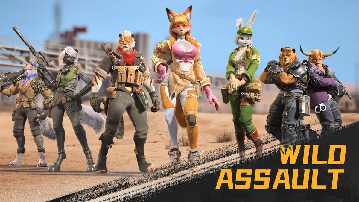 gamespark's tweet photo. 動物パワーを駆使する三人称視点ケモノPvPシューター『Wild Assault』ベータテストが近日開催！

登場人物はそれぞれの動物の特徴に関連した能力を持っており、それらの能力とチームワークを駆使して20vs20の激しいバトルを繰り広げます。
https://t.co/zQoKv2fMSw https://t.co/acBid5pbmi
