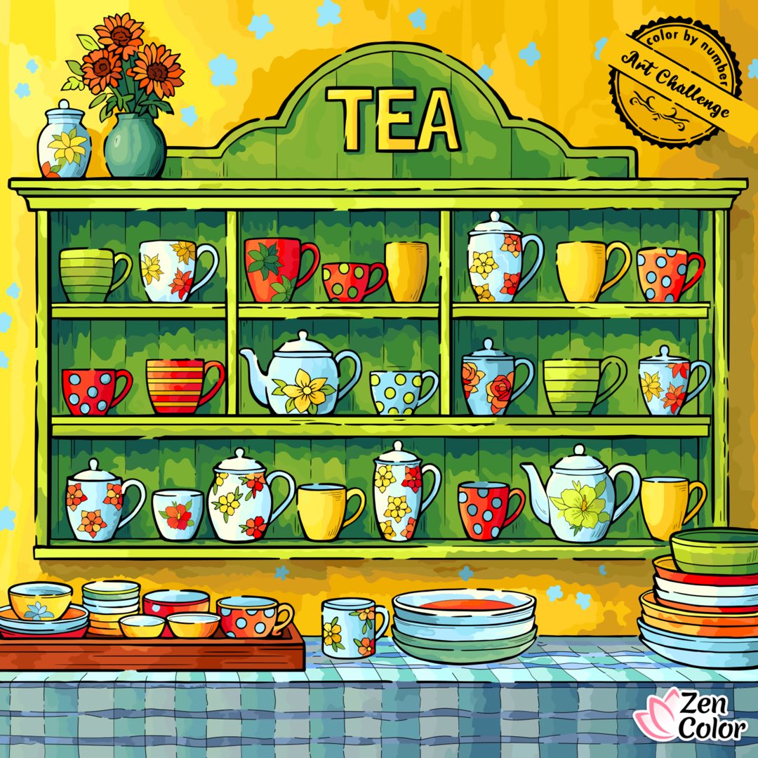 MsStitched's tweet image. #ZenColor #Relax #Coloring #ColorApp #ColoringApp #Zen #AdultColoring #ArtChallenge #ColorByNumber