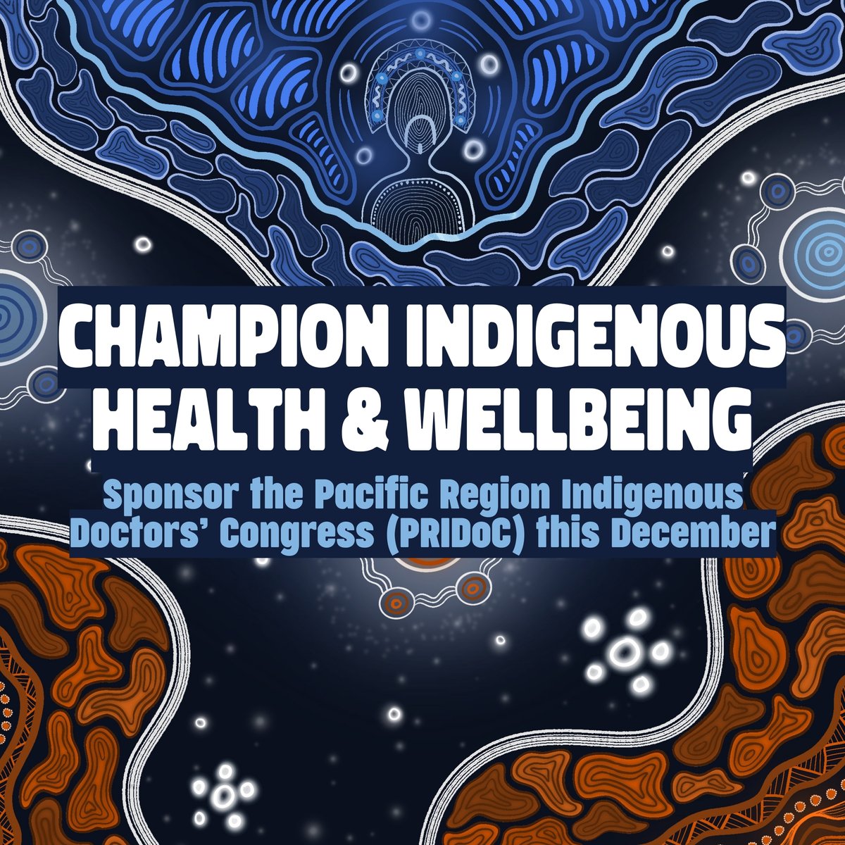 AIDAAustralia's tweet photo. Champion Indigenous health and wellbeing, in front of influential healthcare leaders.
Sponsor the Pacific Region Indigenous Doctors Congress (#PRIDoC) to power not just a congress, but a platform for impactful change: https://t.co/fyVhfMV6g5 #IndigenousHealth #FirstNationsHealth https://t.co/6fONhdYO5s