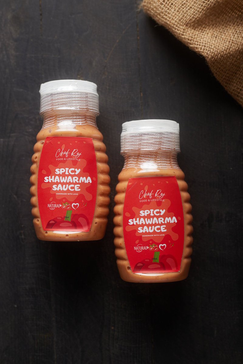 🔥 Introducing Chef Rej’s Spicy Shawarma Sauce! 🌶️✨ 
Elevate your meals with a perfect blend of heat and flavor.