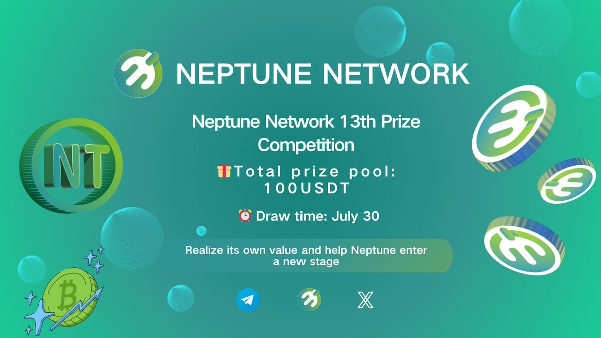 Neptune Network's 13th event has come to a successful conclusion🎉🎉

Congratulations to all winners🥂🥂
Click the link below to view the list of winners:
gleam.io/0H83t/neptune-…

Winners go to X to view your X DM. The administrator has sent you a private message.
Join Neptune,