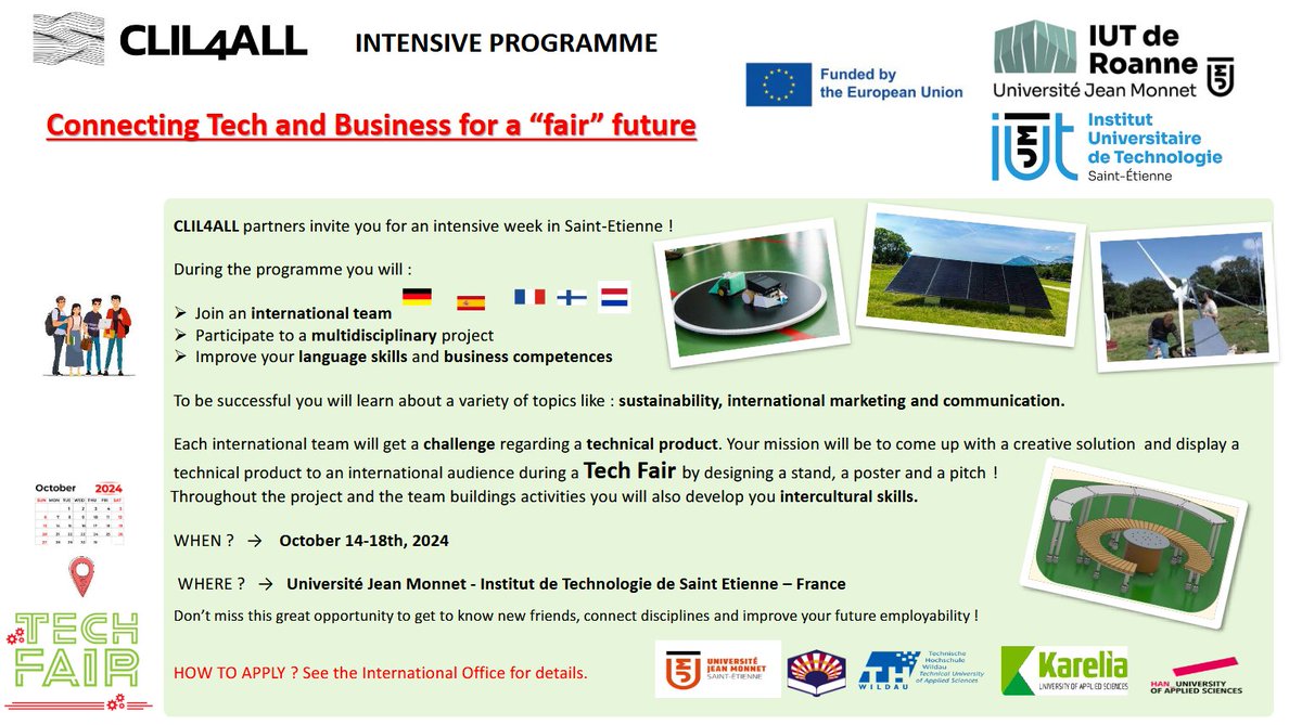 Abierta Convocatoria del Programa Erasmus+ (Acción KA2) Movilidad de estudiantes de Grado para curso formativo

🗓️Plazo de solicitud hasta el 13 de septiembre de 2024 (inclusive)

uco.es/internacional/…