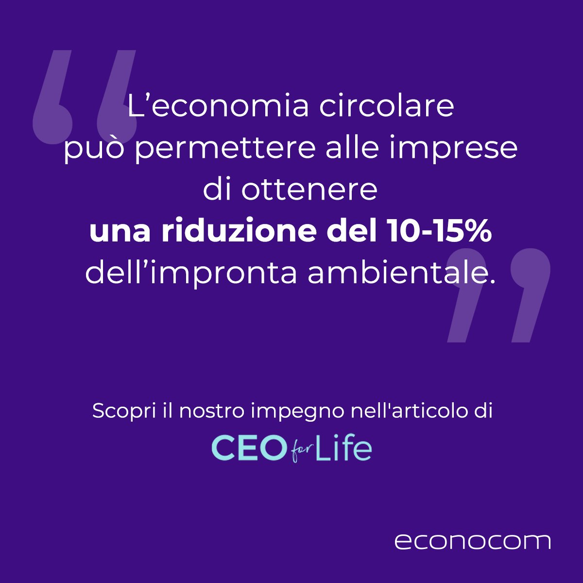 👉 Quali sono alcune azioni concrete per portare l'economia circolare all'interno delle aziende? Ne abbiamo parlato con  <a href="/IT_CEOforLIFE/">CEOforLIFE</a>: econocom.it/newsroom/econo…

#Econocom #OneDigitalCompany