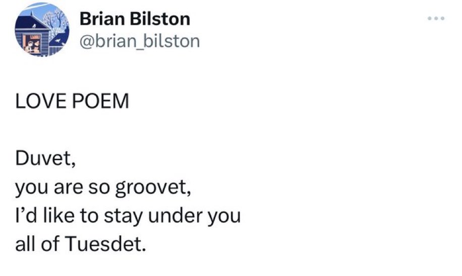 SashaW42's tweet photo. The best Tuesday poem again from @brian_bilston https://t.co/OXEVR7OwEr