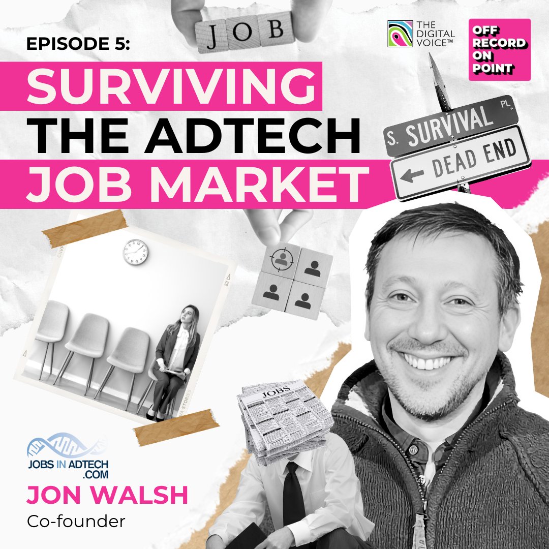 Dive into why the industry was missing a job board, the success of the WhatsApp groups and the ultimate pizza topping debate in our latest podcast episode, "Surviving the Adtech Job Market" with Jon Walsh! 

linktr.ee/offrecordonpoi… 🎧

#podcast #newepisode #offrecordonpoint