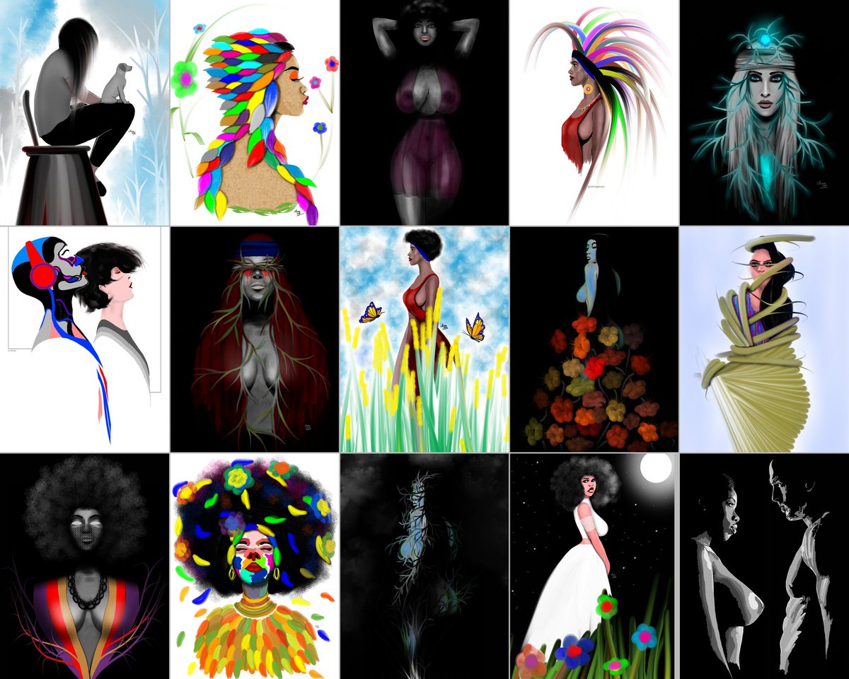 chimaperson's tweet image. Works created with my android phone