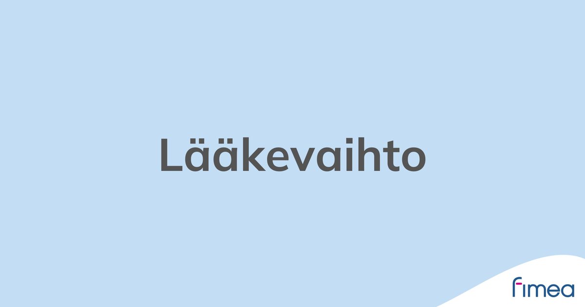 Fimea julkaisi uuden hakupalvelun lääkevaihdon neuvonnan tueksi, lue lisää: fimea.fi/-/fimea-julkai… #lääkevaihto #apteekit #lääkeneuvonta