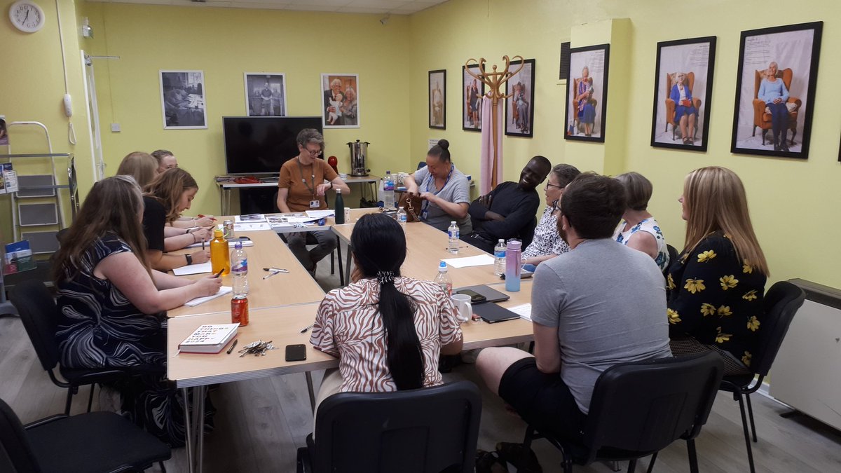 The amazing Sarah from <a href="/LeedsOPF/">Leeds Older People's Forum</a> delivered awareness training on dementia friends and wise up to ageism for us. Highly recommended for any 3rd sector or organisations that want to do better for older people. #friends #BCF