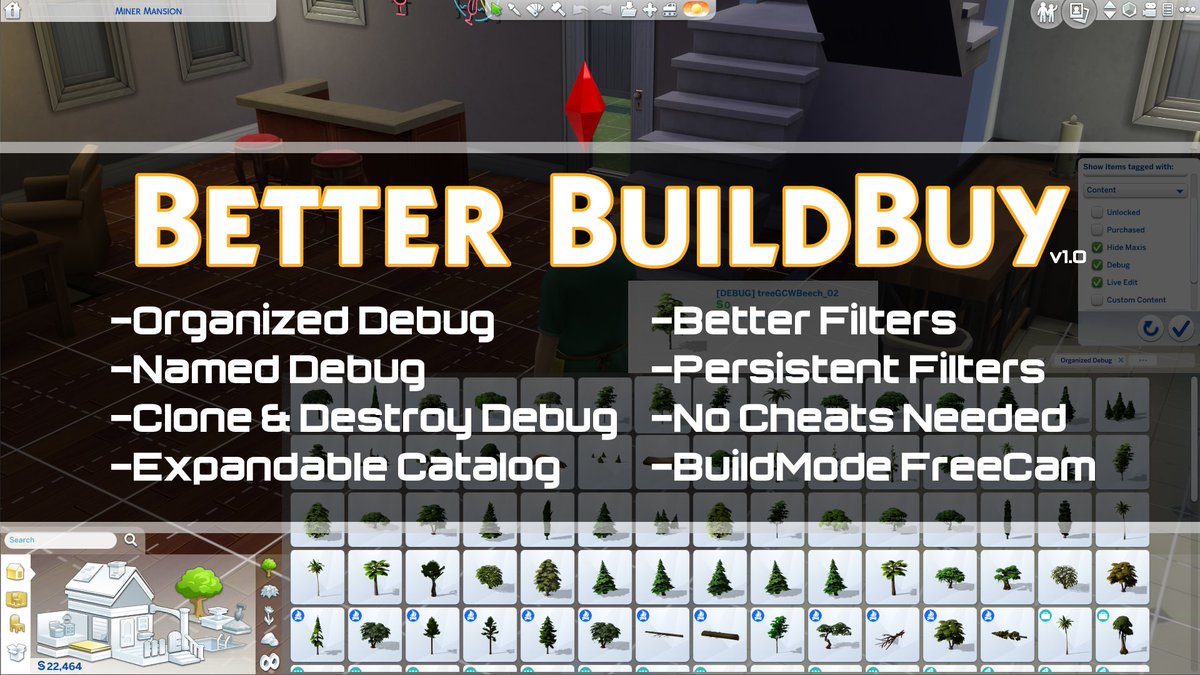 Better BuildBuy v3.2.8 
The Lovestruck Update

Now available at TwistedMexi.com

#ts4 #ts4mods #thesims4 #thesims #ts4cc