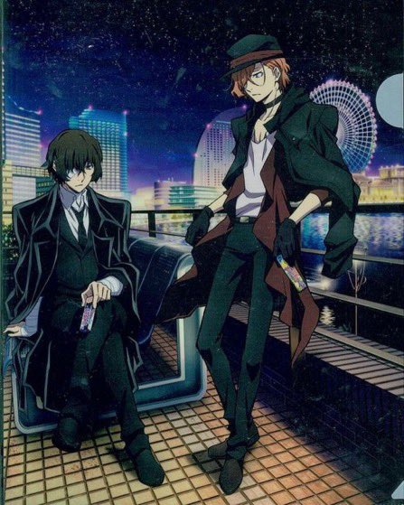 wanchuuyas's tweet photo. why is there so much official art of chuuya and dazai literally out on dates with each other… https://t.co/jmb3m9y7xl
