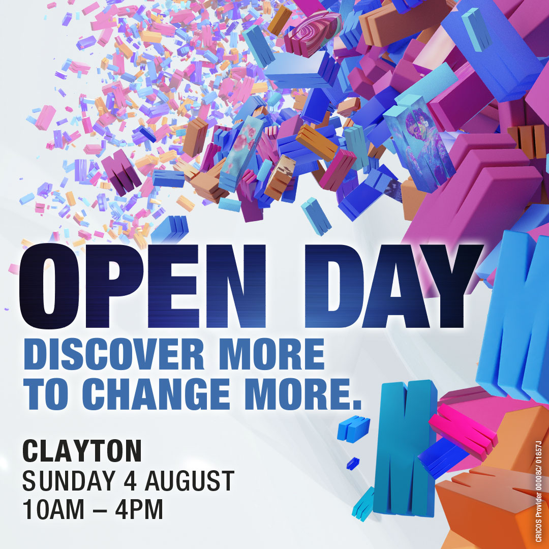 MonashInfotech's tweet image. 🌟 Monash University Open Day 2024 is almost here! 📣 Future IT stars, this is your chance to explore the Faculty of IT and discover your future career. Register NOW: i.mtr.cool/vfkklesews
#MonashOpenDay #MonashInfoTech #Study #Australia #Degree