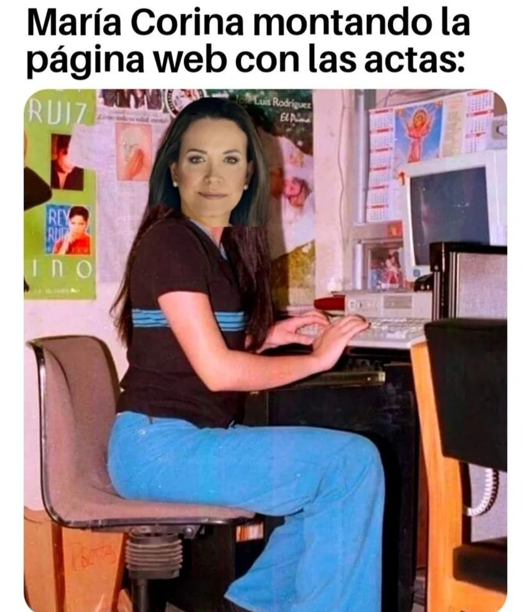 otrak0ssa's tweet photo. Maria Corina montando la web con las actas 🤣 https://t.co/IlVMeJRKsq