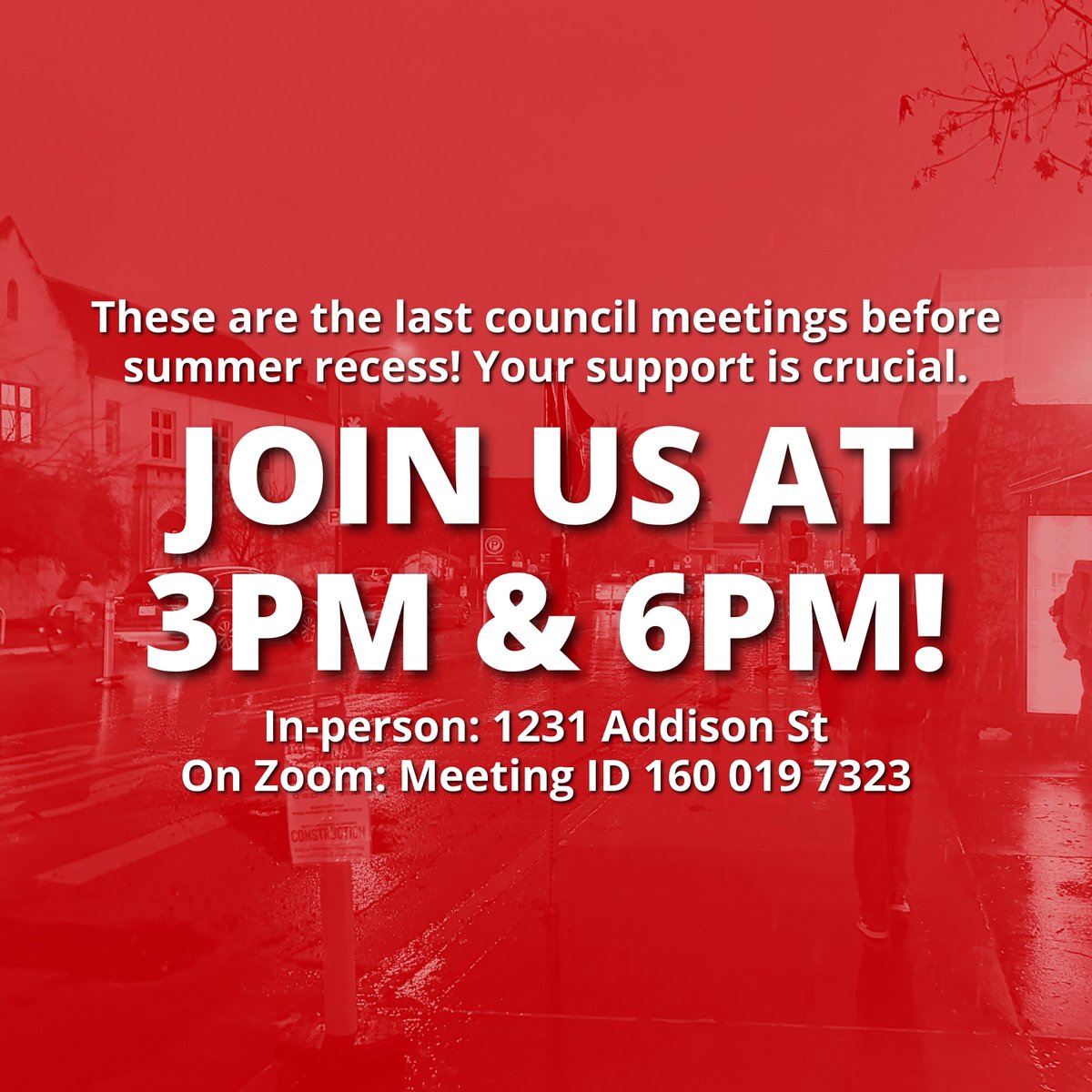 We need five votes on the City Council to pass our priorities. In order to win material change for our community, please keep your comments principled, respectful, and related to the items on the agenda.