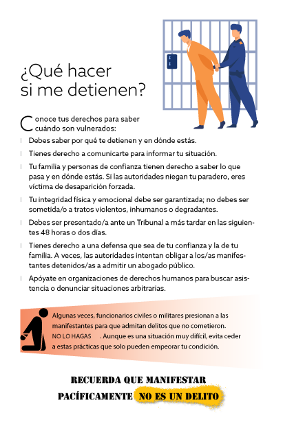 espaciopublico's tweet image. ¿Qué hacer si te detienen en una #protesta?