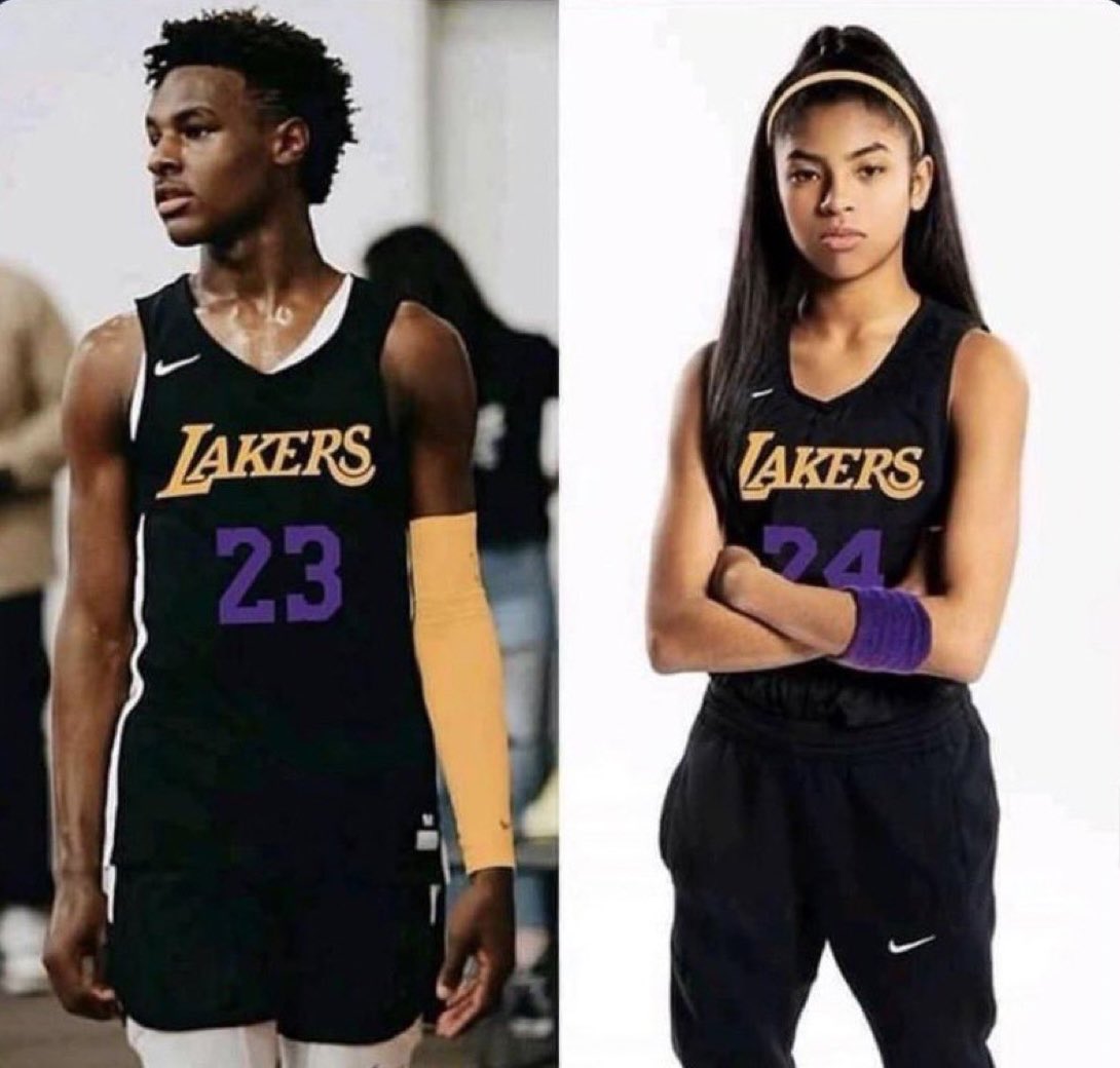 HoeHateDre's tweet photo. Imagine Bronny James and Gianna Bryant fell in love, got married and have kids in the future..
#KingMamba👑🐍 https://t.co/1nzOD1qdJF