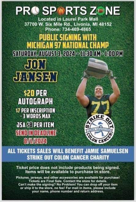<a href="/ProSportsZone1/">Pro Sports Zone</a> <a href="/JonJansen77/">Jon Jansen</a> <a href="/Leaguesportsllc/">Leaguesports Foundation</a> <a href="/JimCosta_/">Jim Costa</a>