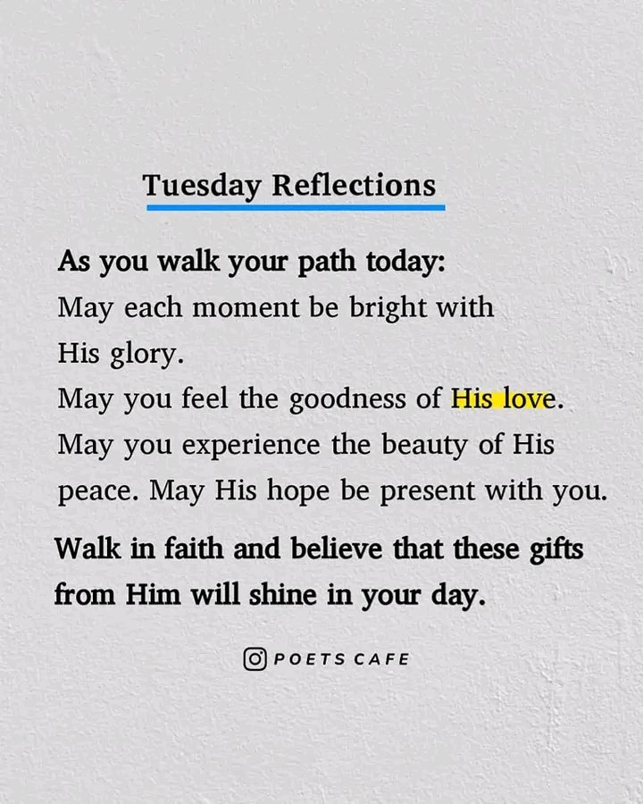 Tuesday Reflections 
Good morning ✨
📸Poets cafe