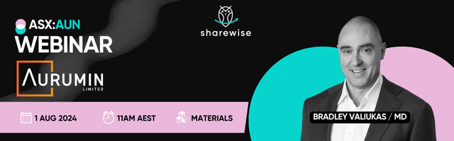 AuruminLtd's tweet photo. Aurumin Managing Director Brad Valiukas is pleased to be presenting at the upcoming Sharewise webinar.

The webinar will commence with a presentation, followed by a live Q&amp;A

Register https://t.co/dsCehrwHgD https://t.co/n82LdG1Cpx