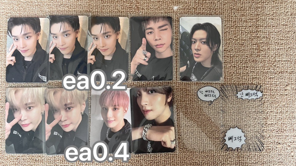 258_cd's tweet photo. 엔시티 nct 127 팝업 walk 삐그덕 포카 엠디 양도 5만원 10만원 럭드 트레카

반택/ 준등기+0.18
3.0이상 택포

태일 쟈니 태용 유타 도영 재현 정우 마크 해찬 trading poca pc sell random 컨포 셀포 
lucky draw taeil johnny yuta doyoung jaehyun jungwoo mark haechan https://t.co/4se3A3hBOf